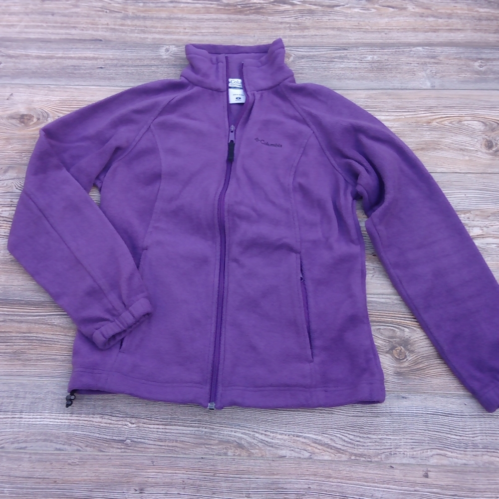 Columbia Purple Soft Warm Cozy Zip Up Jacket